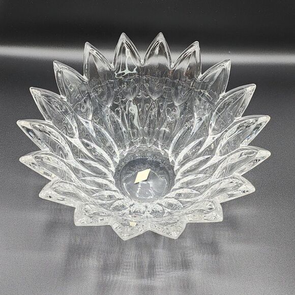 Shannon Lead Crystal Fruit Bowl Hand Crafted Designs Of Ireland 5.5x11.5 inch - Picture 4 of 7
